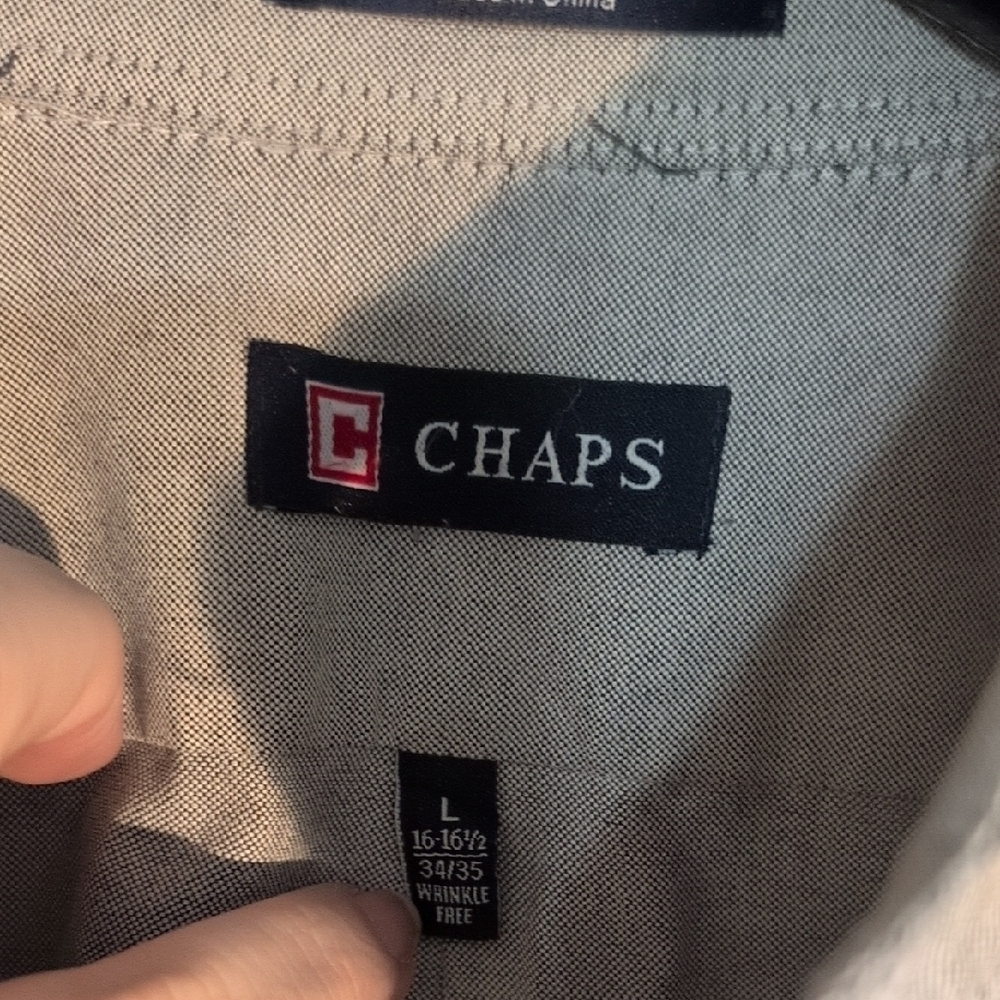Chaps Gray Mens Shirt - Picture 2 of 5